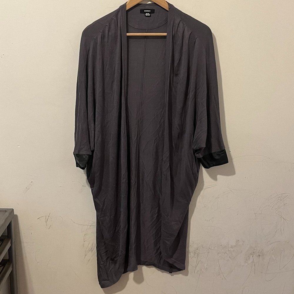 RUDSAK | Women's Rayon Spandex Peggy Cardigan Sweater Grey Size Medium